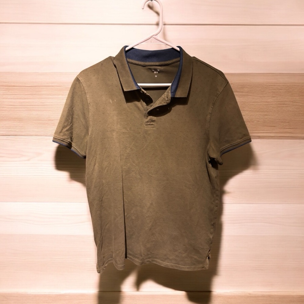 Men's Kiabi Brown Slim Fit Polo Shirt